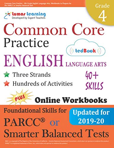 Product Cover Common Core Practice - 4th Grade English Language Arts: Workbooks to Prepare for the PARCC or Smarter Balanced Test: CCSS Aligned (CCSS Standards Practice) (Volume 3)