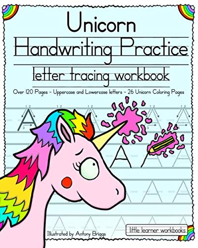 Product Cover Unicorn Handwriting Practice: Letter Tracing Workbook (Little Learner Workbooks)