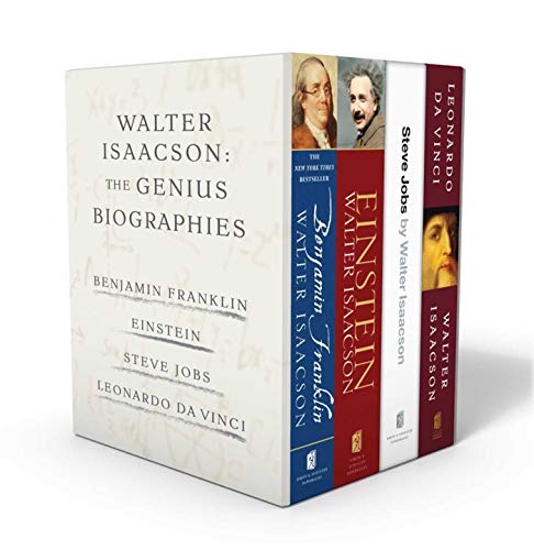Product Cover Walter Isaacson: The Genius Biographies: Benjamin Franklin, Einstein, Steve Jobs, and Leonardo da Vinci