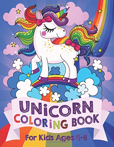 Product Cover Unicorn Coloring Book: For Kids Ages 4-8 (US Edition)