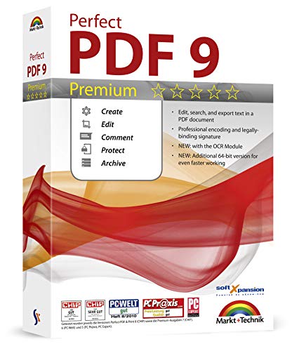 Product Cover Perfect PDF 9 Premium - Create, Edit, Convert, Protect, Add Comments to, Insert Digital Signatures in PDFs with the OCR Module | 100% Compatible with Adobe Acrobat