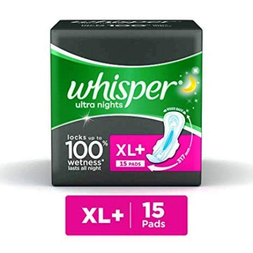 Product Cover Whisper Ultra Night XL Wings Sanitary Pad (Pack of 15)