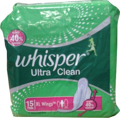 Product Cover Whisper Ultra Clean XL Wings Sanitary Pad (Pack of 15)