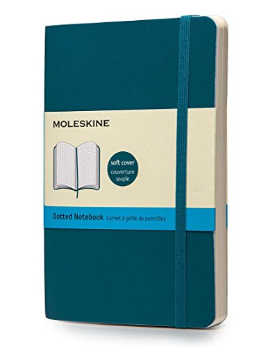 Product Cover Moleskine Classic Colored Notebook, Pocket, Dotted, Underwater Blue, Soft Cover (3.5 x 5.5)