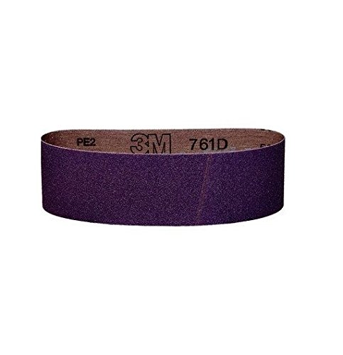 Product Cover 3M 81403 3-Inch by 21-Inch Purple Regalite Resin Bond 120 Grit Cloth Sanding Belt, Pack of 5