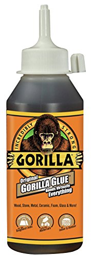 Product Cover Gorilla Original Gorilla Glue, Waterproof Polyurethane Glue, 8 ounce Bottle, Brown