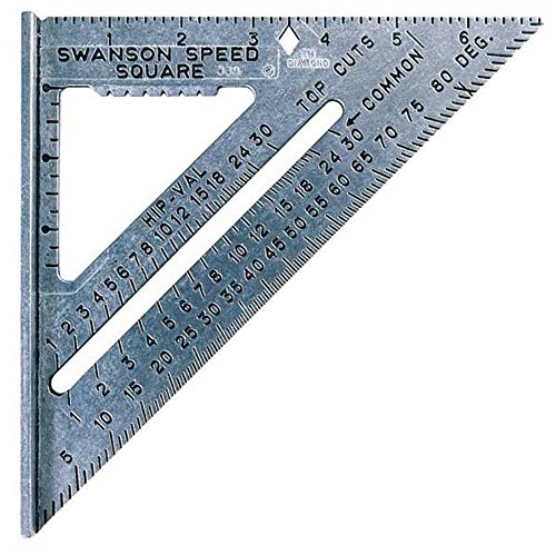 Product Cover Swanson Tool S0101 7-inch Speed Square Layout Tool with Blue Book