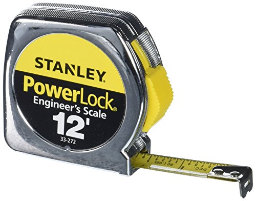 Product Cover Stanley 33-272 12-by-1/2-Inch Heavy-Duty Powerlock Engineer's Scale Tape Rule with Metal Case