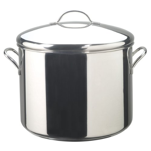 Product Cover Farberware 50009 Classic Stainless Steel Stock Pot/Stockpot with Lid - 16 Quart, Silver
