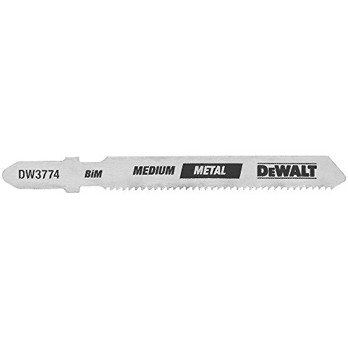 Product Cover DEWALT DW3774-5 3-Inch 18TPI Medium Metal Cut Cobalt Steel T-Shank Jig Saw Blade (5-Pack)
