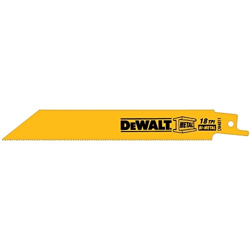 Product Cover DEWALT DW4811 6-Inch 18 TPI Straight Back Bi-Metal Reciproca