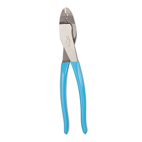 Product Cover Channellock 909 9.5-Inch Wire Crimping Tool | Electrician's Terminal Crimp Pliers with Cutter are Designed for Insulated and Non-Insulated Connections | Forged from High Carbon Steel | Laser Heat-Treated Edges Last Longer | Made in the USA