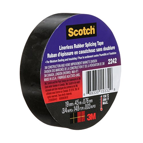 Product Cover Scotch 2242 Electrical Splicing Tape, 6165-BA-10, 3/4 in x 15 ft x 0.030 in