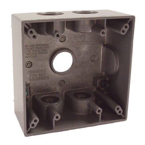 Product Cover Hubbell-Bell 5345-0 Two Gang 5-3/4-Inch Outlets Weatherproof Box