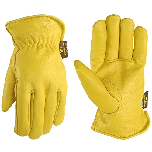 Product Cover Men's Deerskin Winter Work Gloves,100-gram Thinsulate Insulation, Fleece-Lined, X-Large (Wells Lamont 963XL)
