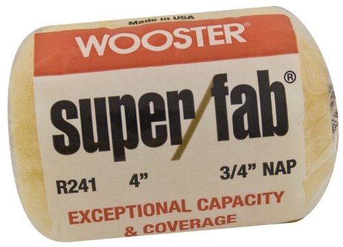Product Cover Wooster Brush R241-4 Super/Fab Roller Cover, 3/4-Inch Nap, 4-Inch