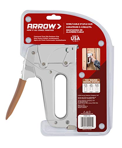 Product Cover Arrow Fastener T25 Low Voltage Wire Staple Gun, Fits up to 1/4-Inch Wires
