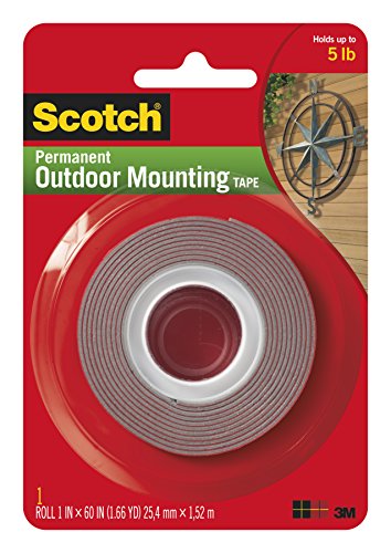 Product Cover Heavy-Duty Exterior Mounting Tape, Holds 5 lb., 1