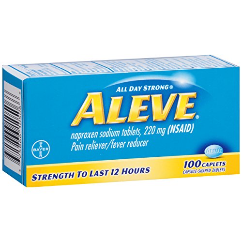 Product Cover Aleve Caplets with Naproxen Sodium, 220mg (NSAID) Pain Reliever/Fever Reducer, 100 Count