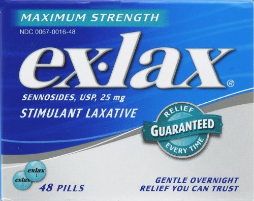 Product Cover Ex-Lax Maximum Strength Stimulant Laxative Pills, 48 count