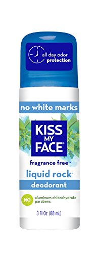 Product Cover Kiss My Face Liquid Rock Roll-On Deodorant, Fragrance Free, 3 oz
