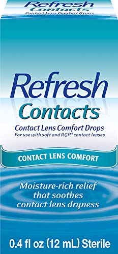 Product Cover Refresh Contacts Contact Lens Comfort Drops, 0.4 fl oz (12mL) Sterile