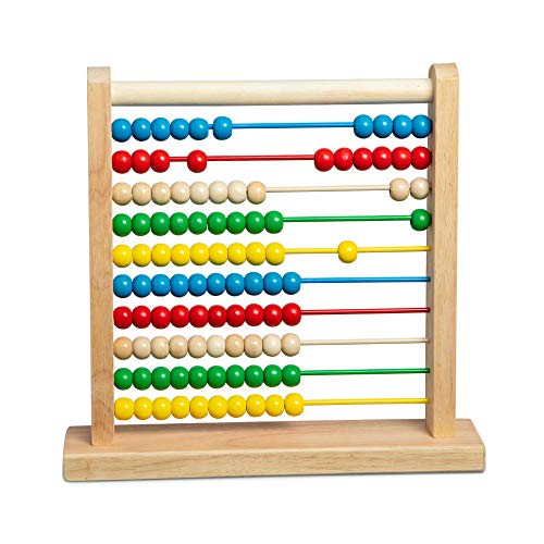 Product Cover Melissa & Doug Abacus Classic Wooden Toy (Developmental Toy, Brightly-Colored Wooden Beads, 8 Extension Activities, Great Gift for Girls and Boys - Best for 3, 4, and 5 Year Olds)
