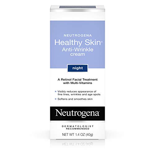 Product Cover Neutrogena Healthy Skin Anti Wrinkle Retinol Cream with Vitamin E and Vitamin B5 - Night Moisturizer with Retinol, Vitamin E, Vitamin B5, Glycerin, 1.4 oz
