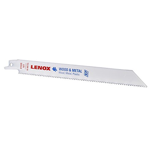 Product Cover LENOX Tools Bi-Metal Reciprocating Saw Blade, 8-inch, 10 TPI, 25-Pack (20590B810R)