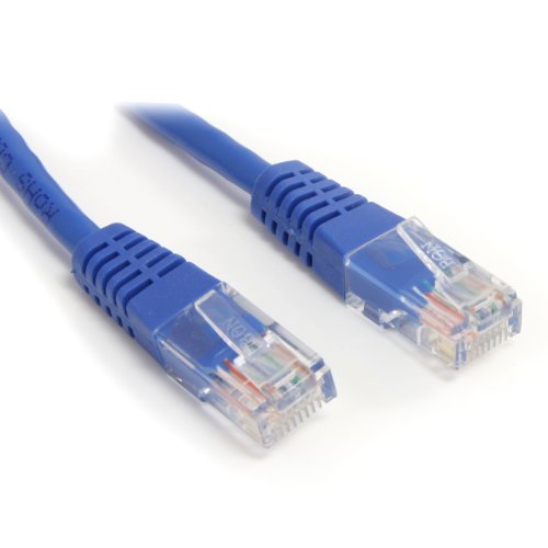Product Cover StarTech.com Cat5e Ethernet Cable - 15 ft - Blue - Patch Cable - Molded Cat5e Cable - Network Cable - Ethernet Cord - Cat 5e Cable - 15ft (M45PATCH15BL)