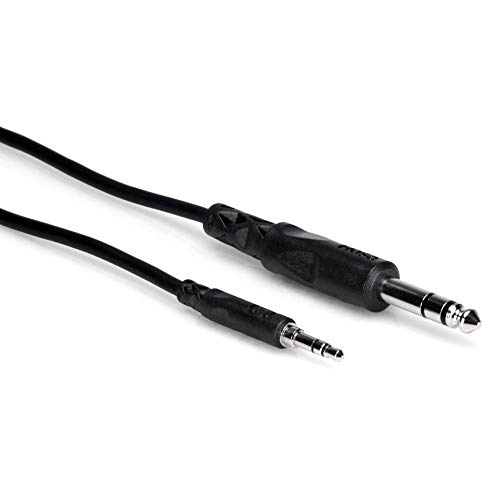 Product Cover Hosa CMS-105 3.5 mm TRS to 1/4 inch TRS Stereo Interconnect Cable, 5 Feet