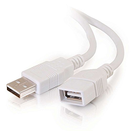 Product Cover C2G 26686 USB Extension Cable - USB 2.0 A Male to A Female Extension Cable, White (9.8 Feet, 3 Meters)