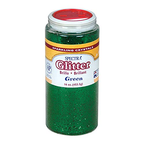 Product Cover Pacon Corporation Pac91760 Sparkling Crystals Glitter- 16 Oz- Green