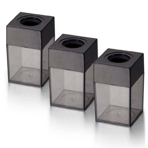 Product Cover OfficemateOIC Small Clip Dispenser, Smoke/Black, 3-Pack (93693)