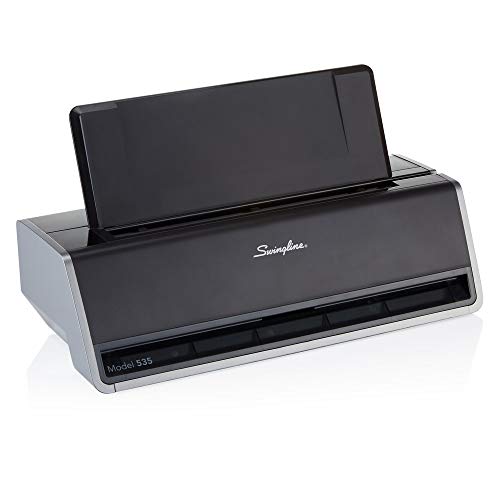 Product Cover Swingline Electric 3 Hole Punch, Commercial Hole Puncher, 28 Sheet Punch Capacity, Platinum (74535)
