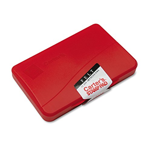 Product Cover Carter's 21071 Felt Stamp Pad, 4 1/4 x 2 3/4, Red