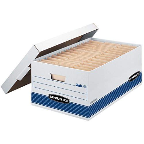 Product Cover Bankers Box STOR/FILE Medium-Duty Storage Boxes, FastFold, Lift-Off Lid, Legal, Case of 12 (00702)