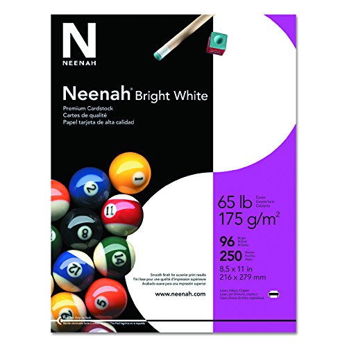 Product Cover Neenah Bright White Cardstock, 8-1/2 x 11 Inches, 65 lb, Pack of 250