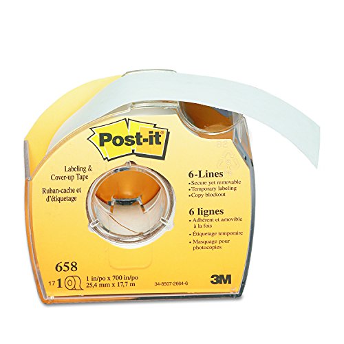 Product Cover Post-it 658 Labeling & Cover-Up Tape, Non-Refillable, 1