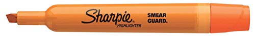 Product Cover Sharpie 25006 Tank Style Highlighters, Chisel Tip, Fluorescent Orange, Box of 12