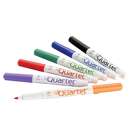 Product Cover Quartet Low Odor Dry-Erase Markers, Fine Tip, Assorted Colors, 6 Pack (659511Q)