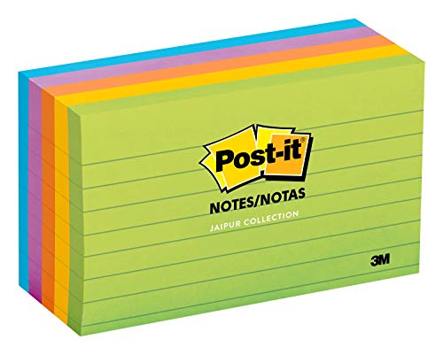 Product Cover Post-It Notes - 3 inch x 5 inch, Pack of 5 Pads, Lined, Ultra Collection