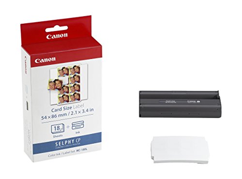 Product Cover Canon KC-18IL Color Ink and Label Set (CP-100/200/300 Printers)