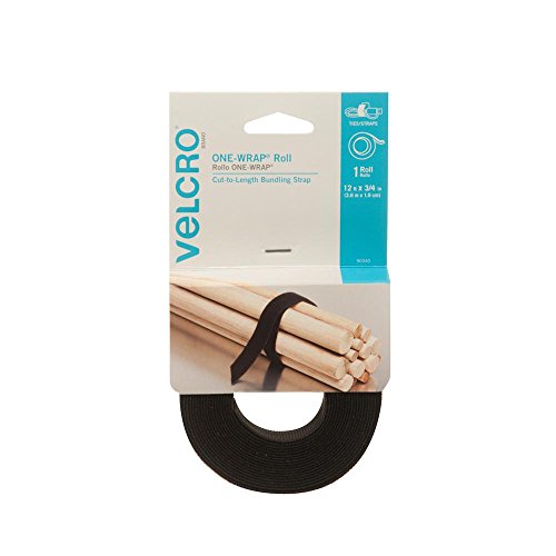 Product Cover VELCRO Brand - ONE-WRAP Roll, Double-Sided, Self Gripping Multi-Purpose Hook and Loop Tape, Reusable, 12' x 3/4