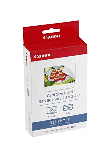 Product Cover Canon KC-18IF Ink Label Set, Compatiable to CP740,CP730,CP720,CP710,CP600,CP510 and CP400