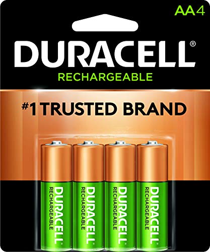 Product Cover Duracell - Rechargeable AA Batteries - long lasting, all-purpose Double A battery for household and business - 4 count