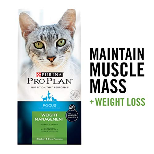 Product Cover Purina Pro Plan Weight Control High Protein Dry Cat Food, FOCUS Weight Management Chicken & Rice Formula - 7 lb. Bag