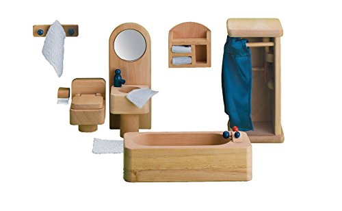 Product Cover Small World Toys Ryan's Room Wooden Dollhouse - Bathtime and Bubbles Bathroom