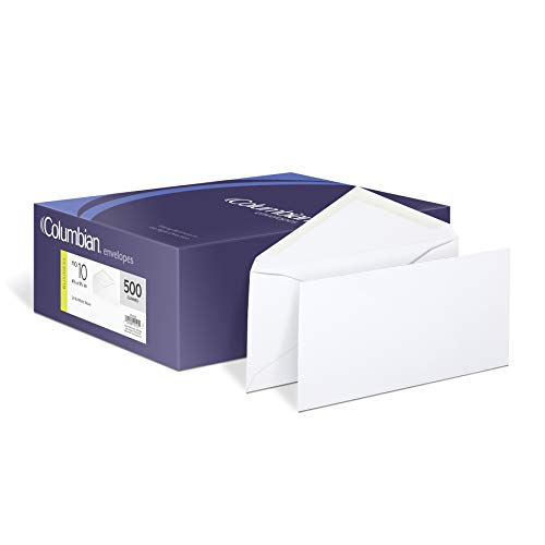 Product Cover Columbian #10 Envelopes, Gummed Seal, Executive Business, 4-1/8 x 9-1/2 Inches, White, 500 Per Box (CO125)