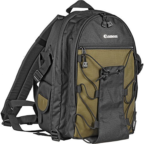 Product Cover Canon Deluxe Photo Backpack 200EG for Canon EOS SLR Cameras (Black with Green Accent)